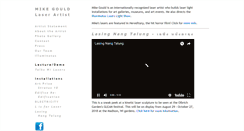Desktop Screenshot of mikegouldlaserartist.com